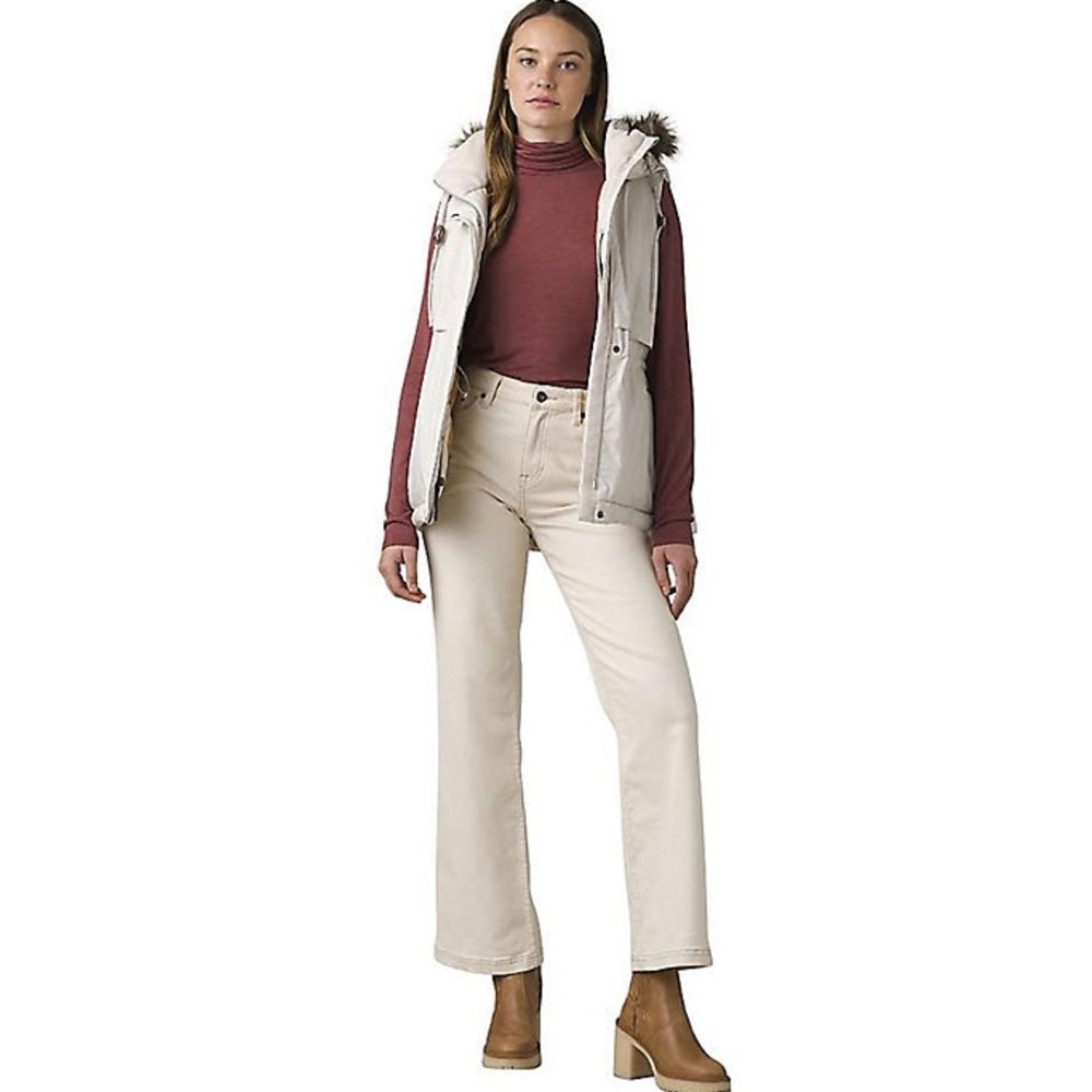 (HG1) Prana Women's‎ Banajaara Vest, Color: Pebble Grey Heather, Size Large, NWT